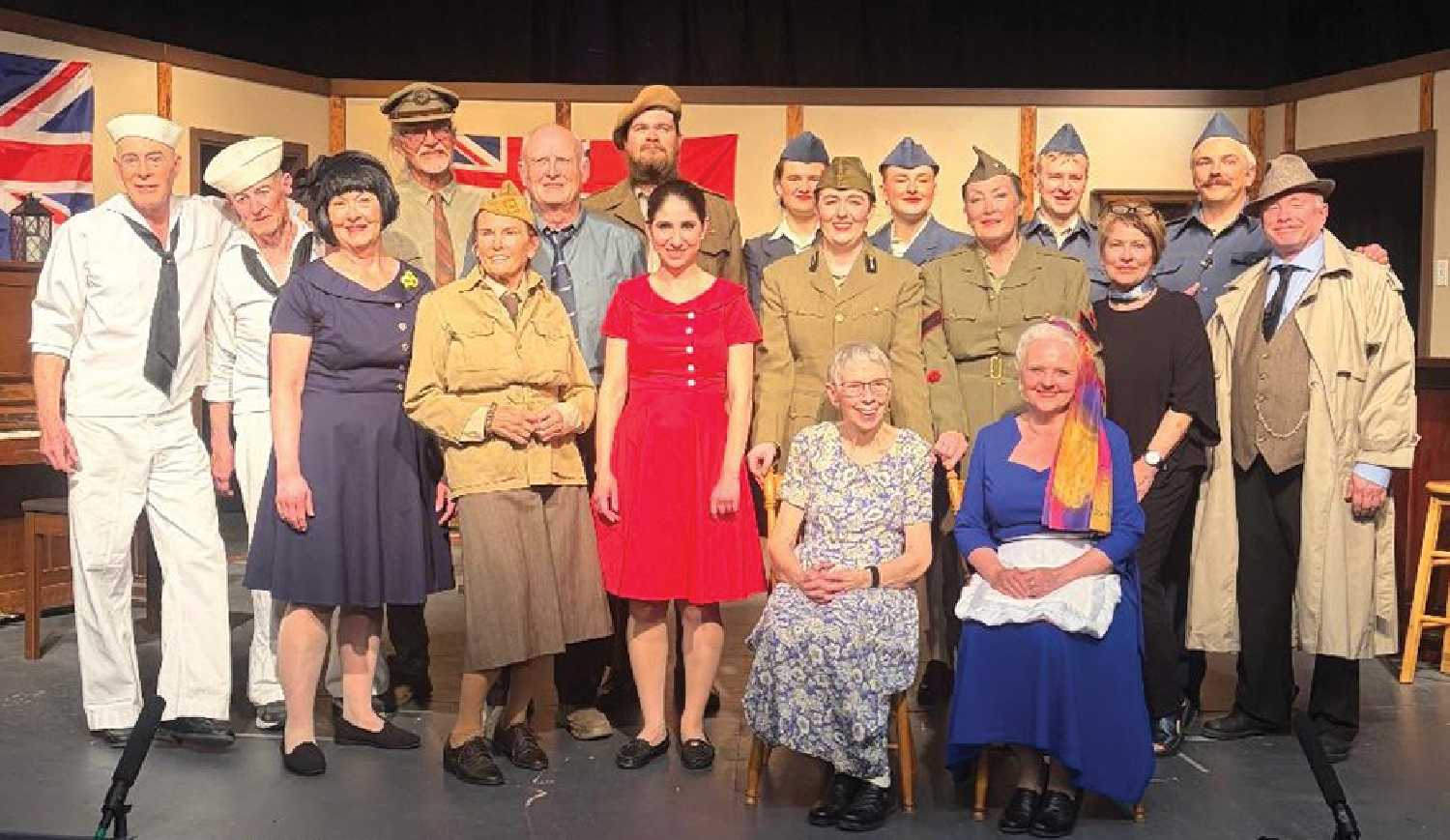 Back row from left: Paul Twietmeyer, Clay Johnstone, Jesse Twietmeyer, Sophie Turk, Jadah Walbaum, Ashton Lizitza, and Kristopher Koski. Front row: Lane Easton, David Slykhuis, Lori Brown, Dianne Twietmeyer, Emma Boutin, Megan McAuley, Joan MacDonald, Joan Bue, and Shannon Klatt.